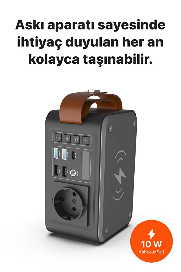 Taşınabilir Güç Kaynağı | 88W, 24000 mAh, Güneş Paneli Uyumlu, Akım Korumalı, Güç İstasyonu